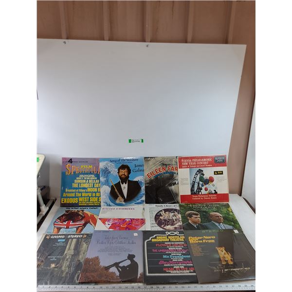 (12) Vinyl Records, Peter Nero, James Galway, Eileen Farrel, Johann Strauss