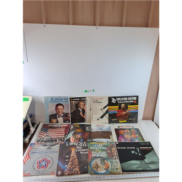 (13) Vinyl Records, Guy Lombardo, Fred Astaire, Andy Williams, Fred Waring