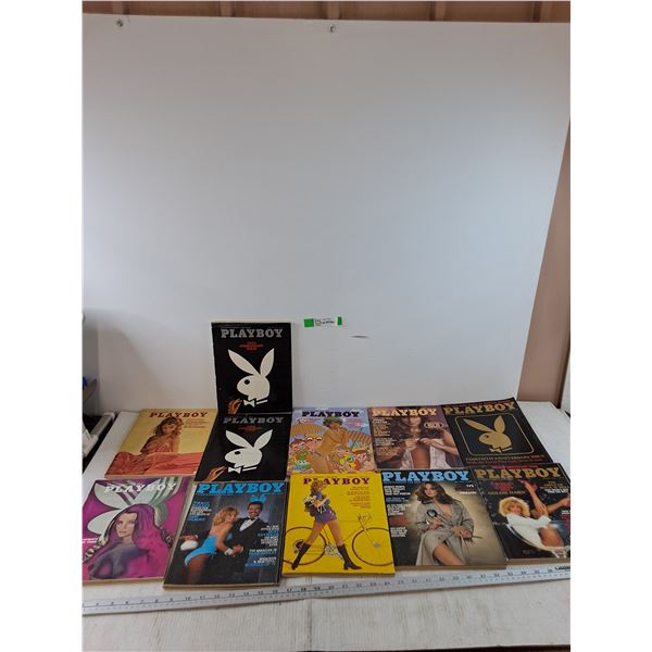 (11) Playboy Magazines in Various Condition, Assorted Issues From 1970 - 1985