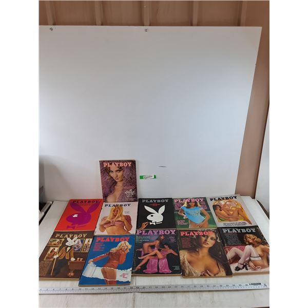 (11) Playboy Magazines in Various Condition, Assorted Issues From 1971 - 1978