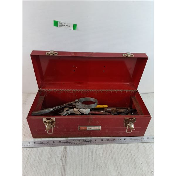 Sears Craftsman Red Toolbox with Contents, Pickup Only