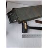 Image 2 : Metal Military Crate Ammunition Box, Dead Blow Hammer, Rasp, Files, Misc
