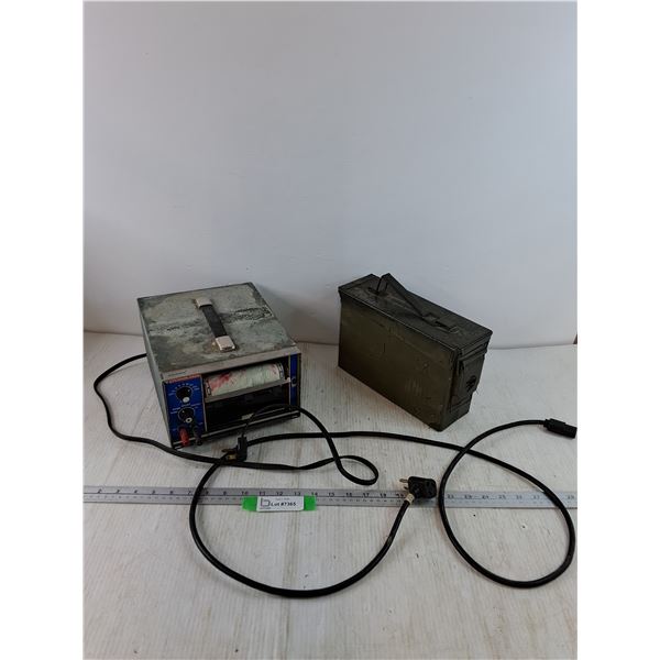 Miniseries Chart Recorder As-Is and Ammunition Box