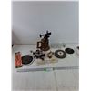 Image 1 : (3) Small Mugs, Grinding Wheel, Flaps Wheel, Blowtorch Untested, Small Bandage, Misc