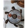 Image 3 : (3) Small Mugs, Grinding Wheel, Flaps Wheel, Blowtorch Untested, Small Bandage, Misc