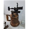 Image 8 : (3) Small Mugs, Grinding Wheel, Flaps Wheel, Blowtorch Untested, Small Bandage, Misc