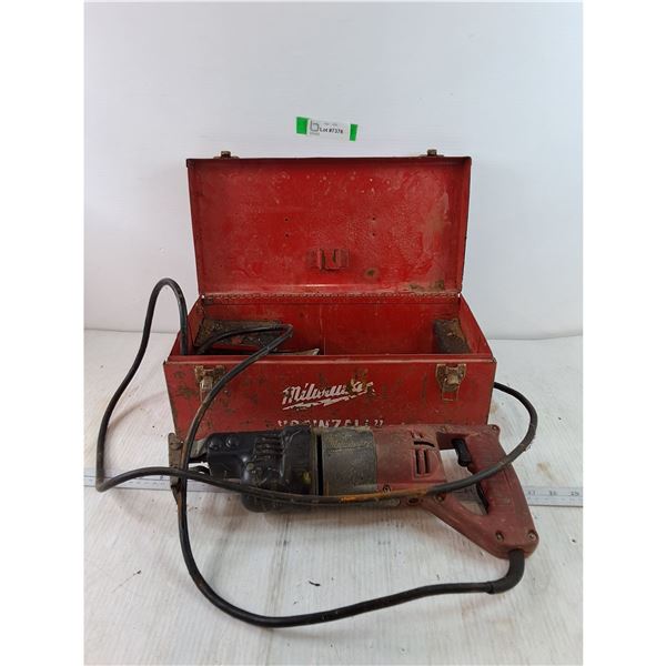 Milwaukee Sawzall Toolbox with Reciprocating Saw Tested As-Is