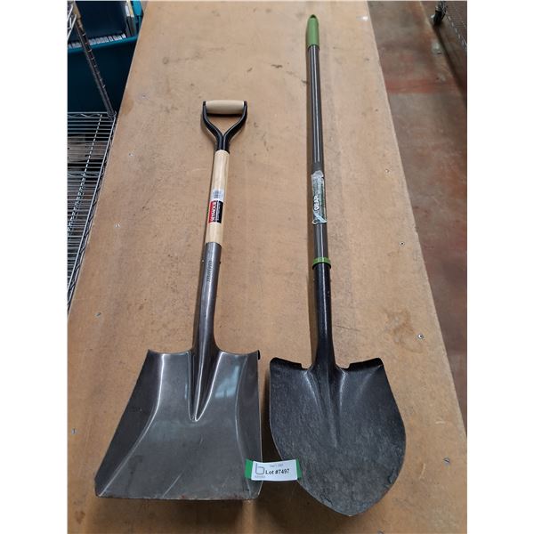 ** (2) Spade Shovels - Cannot Ship