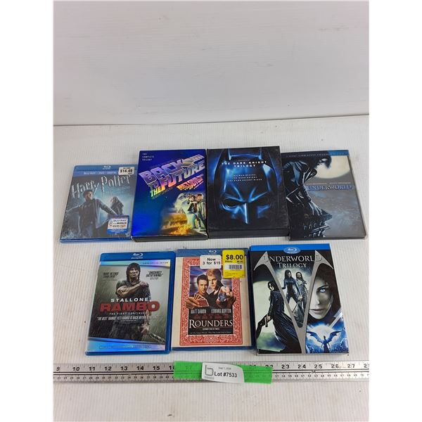 Assorted Movies - Harry Potter, Rambo, Underworld Trilogy, Misc