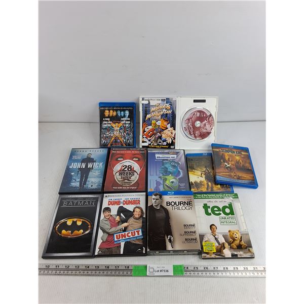 Assorted Movies - Ted, Monsters Inc, Batman, Misc
