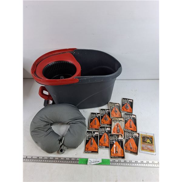 Mop Bucket, Pokémon Card, Neck Pillow & Black & Decker Router Bits