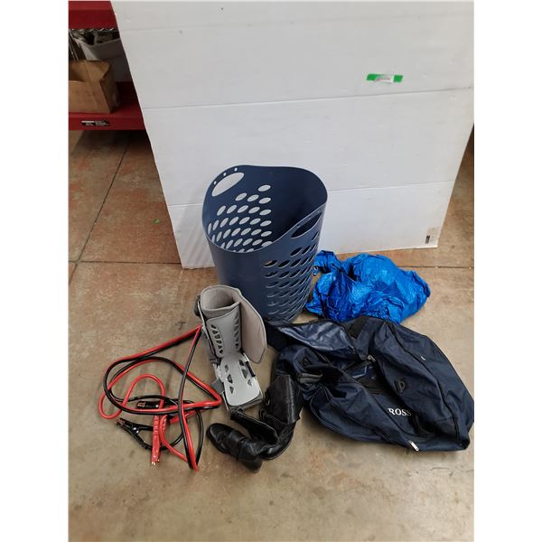 *Laundry Hamper, Booster Cables, Woman's Shoes, Foot Brace, Misc, PICKUP ONLY