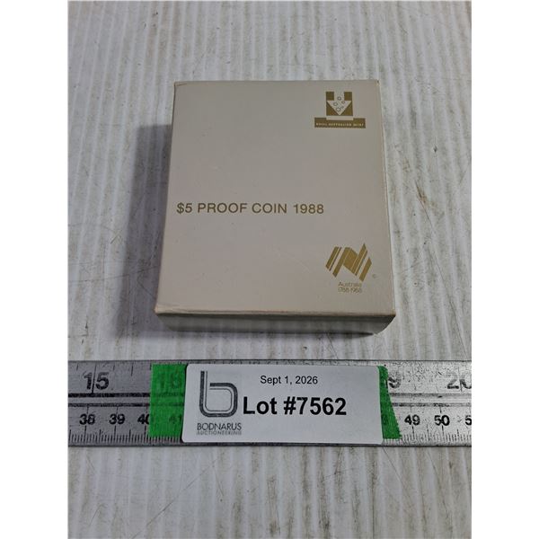 (1) 1988 Royal Australian Mint $5 Proof Coin
