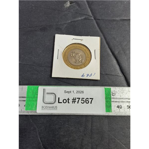 (1) 3 Dollar Bi-Metallic Commemorative Token from Flin Flon Manitoba-2004