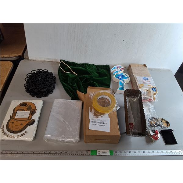 Commercial Diver Clothing Patches, Window Insulation Kit, Paper Lunch Bags, Misc.