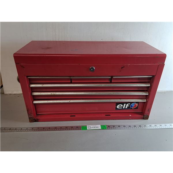 Metal Toolbox 23.5" x 10" x 13.25" - One Handle Missing, One Req. Repair, Can't Ship