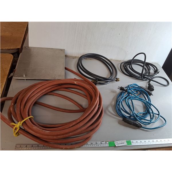Extension  Cords, Air Hose, Propane Hose, Storage Container 26.5" x 19.5" x 12", Misc. Can't Ship
