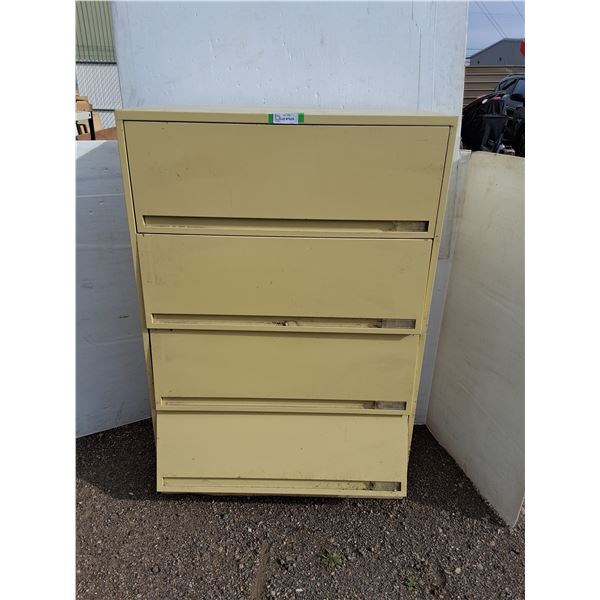 **Metal 4 Door Cabinet 36" x 18" x 53", Can't Ship