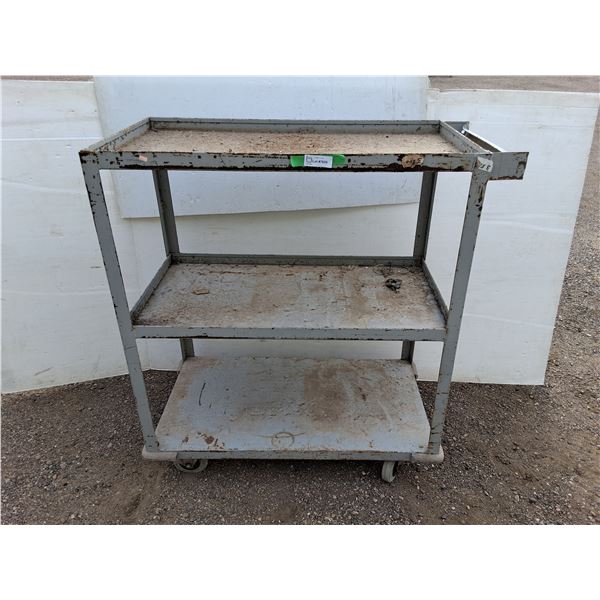**3 Tier Metal Cart 42" x 21" x 45"- Can 't Ship