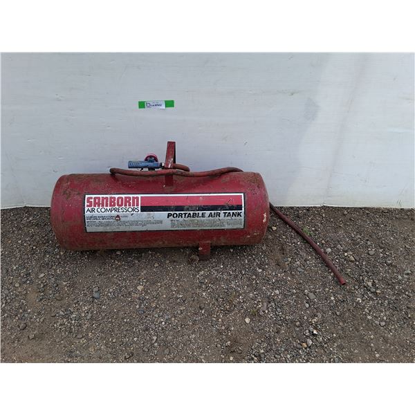 **Sanborn Portable Air Tank 27" x 11", Can't Ship
