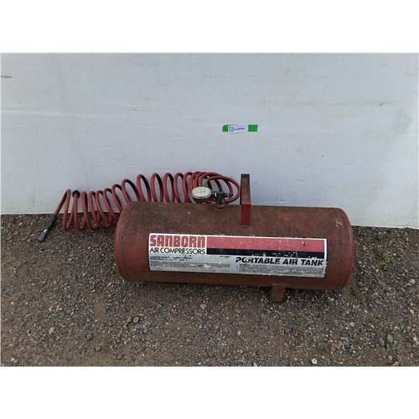 **Sanborn Portable Air Tank 27" x 11", Can't Ship