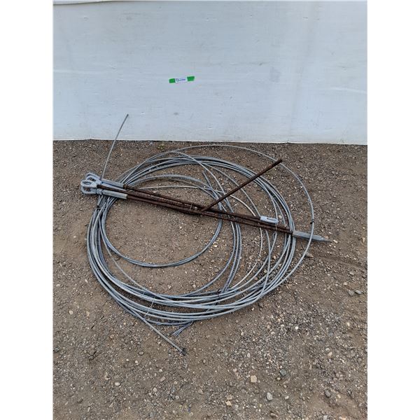 **(4) Turnbuckles & Roll of Cable, Can't Ship
