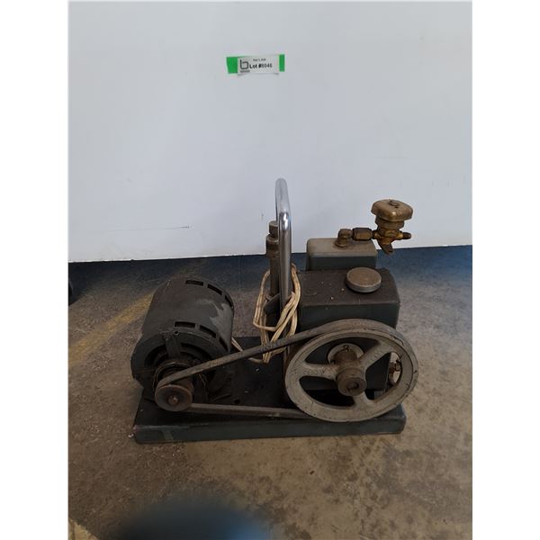 Small Electric Generator with Belt Untested No Shipping