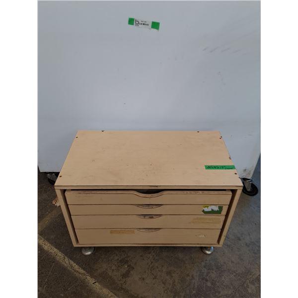 *4 Drawer Wooden Cabinet No Shipping