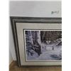 Image 3 : *Painting Print of Winter Forest with Wolves No Shipping