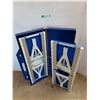 Image 1 : *Small Blue Folding Table with Blue Carry Case No Shipping