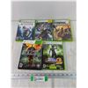 Image 1 : (5) XBOX 360 Games, Witcher, Assassin's Creed, Two Worlds, Outfit Dance Dance Revolution