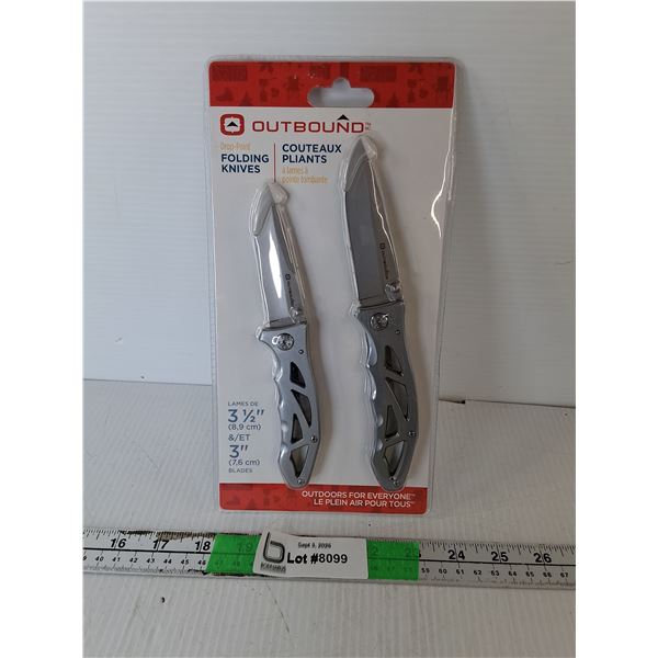 (2) Outbound Folding Knives- Sealed