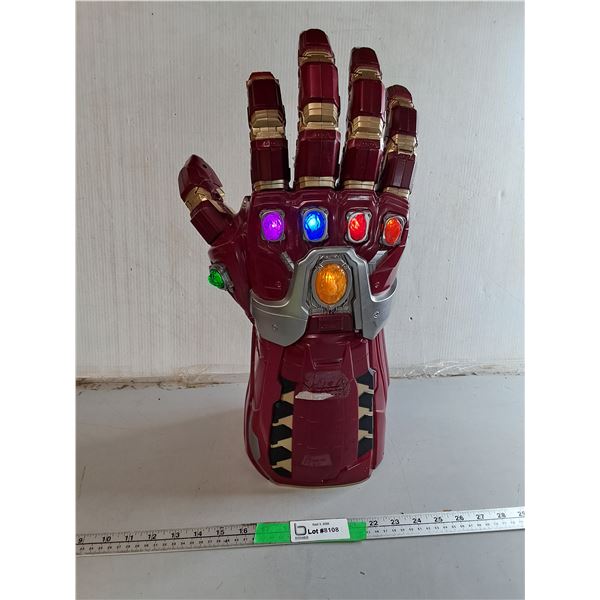 Lightup Plastic Ironman Hand with Sound Effects 19.25"