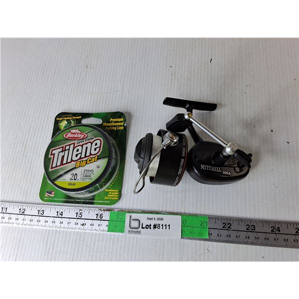 Mitchell 300A Fishing Reel & Trilene Fishing Line