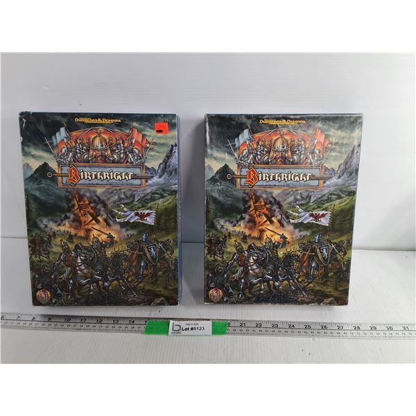 (2) Dungeons & Dragons Birthright Sets- As Is