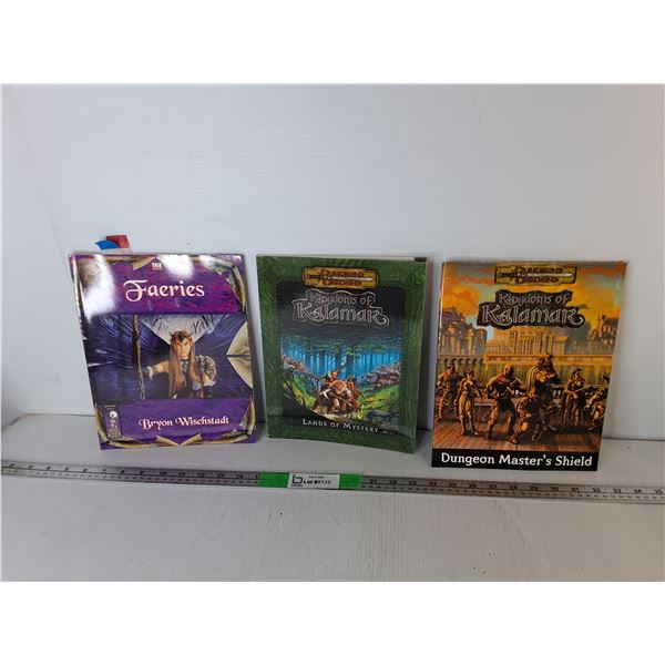 (3) Gaming Books- Faeries and Dungeons & Dragons