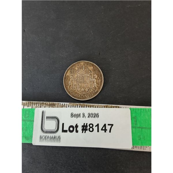 Canadian 50 Cent Coin- 1949