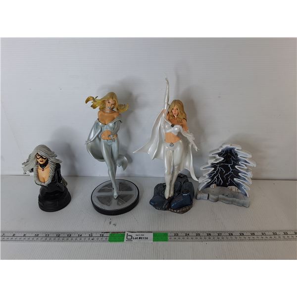 (3) Female Action Figures Up to 13"