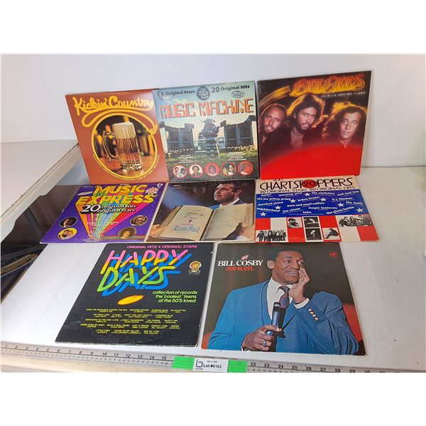 (6) Records- Bee Gees, Tennessee Ernie Ford, Bill Cosby, Misc.