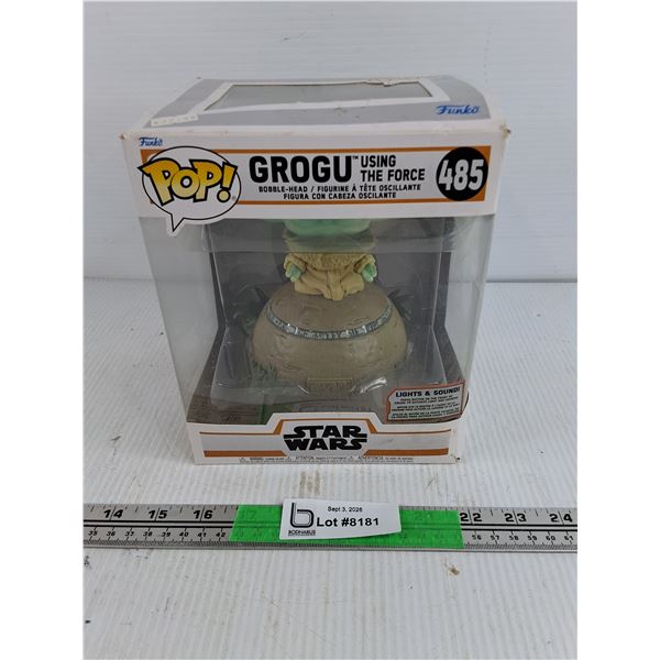Pop Grogu Using the Force Bobble Head Figure