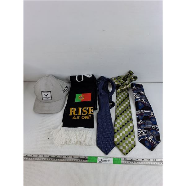 Ties, Portugal Scarf, Callaway Golf Ball Cap