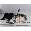 Image 1 : Beersteins, Liquor Flask, Winter Mitts, Spice Shakers, Keys, Misc