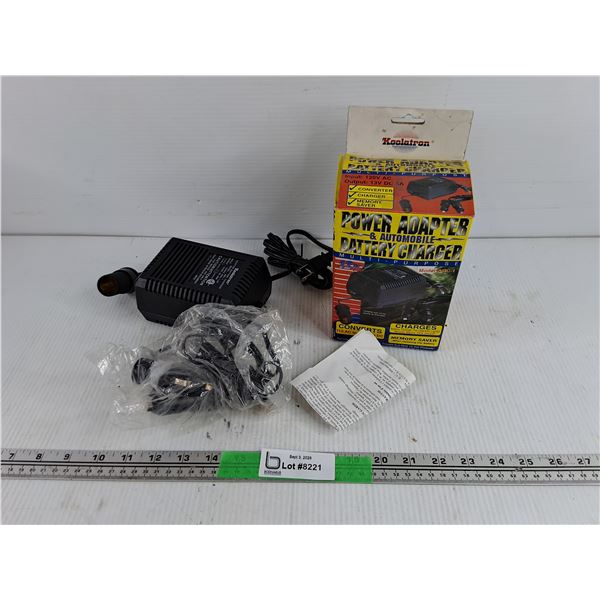 Power Adapter & Automobile Battery Charger - As Is