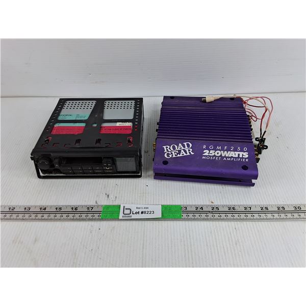 Audiovox Car Stereo & Road Gear 250W Mosfet Amplifier - As Is