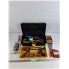 Image 1 : Plastic Tool Box, C Clamps, Putty Knife, Scissors, Chuck Key, Bolts, Measuring Tape, Misc