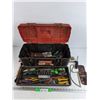 Image 1 : Craftsman Tool Box, Bits, Screwdrivers, Saw, Needle Nose Pliers, Misc