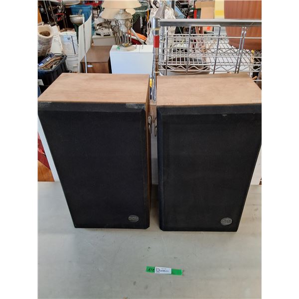 *(2) Altec Lansing Speakers - As Is, PICKUP ONLY 26" X 14" X 11"