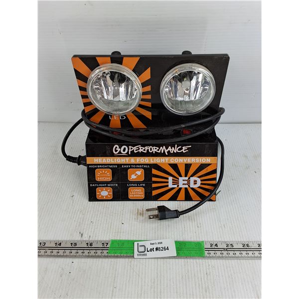 Go Perfomance Headlight & Fog Light Conversion LED Display Stand - As Is