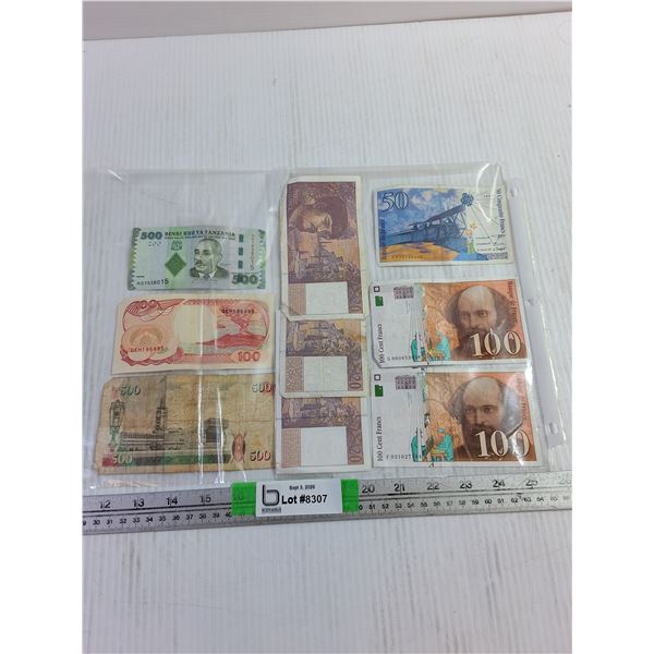 Various Foreign Bills- Tanzania, Indonesian, Kenya, France