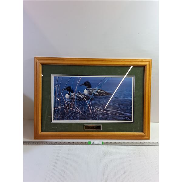 Framed Picture Of Ducks "Together Always" By Cynthia Fisher 20"x28"